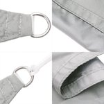 vidaXL Voile d'ombrage gris clair 5x5x5 m 100  polyester oxford