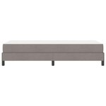 vidaXL Lit à ressorts avec matelas Taupe 90 x 190 cm tissu