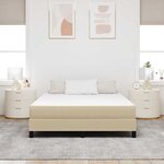 vidaXL Matelas de Lit avec matelas Sauge 160 x 200 cm tissu