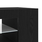 vidaXL Meuble TV Noir 90 x 39 x 30 cm Bois d'ingénierie