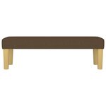 Banc banquette 100 x 30 x 30 cm tissu marron foncé 02_0010473