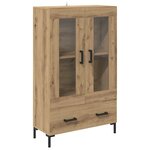 vidaXL Haut Armoire avec tiroir Chêne artisanal 69 5 x 31 x 115 cm