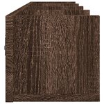 vidaXL Armoires murales 2Pièces chêne marron 99x18x16 5cm bois ingénierie
