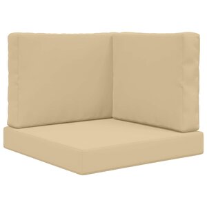 vidaXL Coussin de canapé d'extérieur Polyester Beige 60 x 60 cm