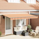 vidaXL Auvent Rétractable Multicolore 400 x 200 cm