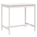 vidaXL Table de jardin blanc 121x82 5x110 cm bois massif de pin