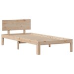 vidaXL Cadre de lit avec tête de lit sans matelas 90x190 cm