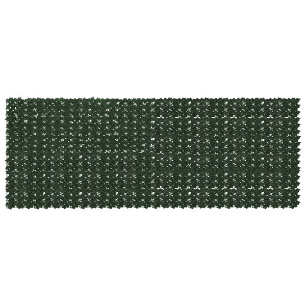 vidaXL Écran de balcon avec feuilles Vert foncé 400 x 150 cm