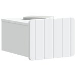 vidaXL Cabinet de chevet mural 2 pc Blanc 33 x 34 5 x 24 cm