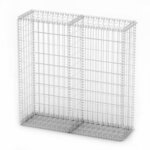 vidaXL Panier de gabion avec couvercle Fil galvanisé 100 x 100 x 30 cm