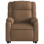 vidaXL Fauteuil inclinable Marron Tissu
