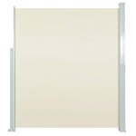vidaXL Auvent latéral rétractable 160 x 500 cm Crème