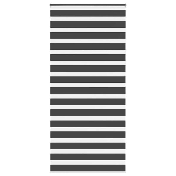 vidaXL Store zèbre noir 105x200 cm largeur du tissu 100 9 cm polyester