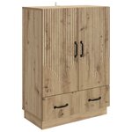 vidaXL Buffet Chêne artisanal 66 x 34 5 x 92 cm Bois d'ingénierie
