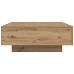 vidaXL Table Basse chêne artisanal 80 x 80 x 31 cm Bois d'ingénierie
