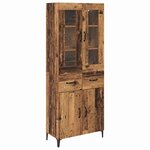 vidaXL Haut Armoire Bois Ancien 69 5 x 34 x 180 cm Bois d'ingénierie