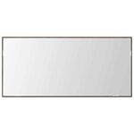 vidaXL Miroir Chêne marron 80 x 37 cm Verre et Bois Ingénierie