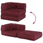 vidaXL Canapé modulaire marron 70x70x54 tissu