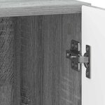 vidaXL Cabinet de chevet 2 Pièces Sonoma gris 43 x 34 5 x 47 cm