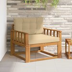 vidaXL Sofa de milieu extérieur Naturel