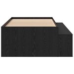 vidaXL Cadre de lit de rangement Chêne Noir 80x200 cm