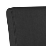 vidaXL Fauteuil sans accoudoirs noir tissu