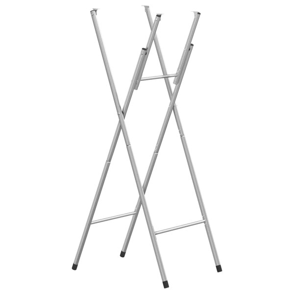 vidaXL Pieds de table de bar pliables Argenté 45x53x108 cm