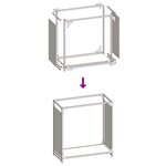 vidaXL Portant de bois chauffage anthracite 60x28x65 cm