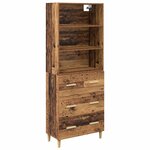 vidaXL Haut Armoire Bois Ancien 69 5 x 32 5 x 180 cm Bois d'ingénierie