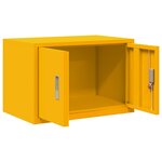 vidaXL Armoire de rangement Jaune moutarde 60 x 40 x 40 cm Acier