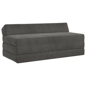 vidaXL Canapé-lit pliable Gris foncé 120 x 60 x 49 cm Tissu