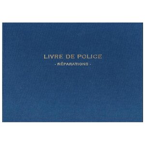 Livre de Police METAUX PRECIEUX - Réparations PIQ.210X297 Noire ELVE