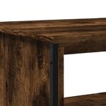 vidaXL Table basse chêne fumé 100x51x40 cm bois d'ingénierie