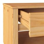 vidaXL Table basse Drammen Chêne 99 x 55 x 45 cm Bois de pin massif
