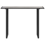 vidaXL Table de Jardin Gris 100 x 55 x 70 cm Acier et DPC