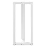 vidaXL Pieds de table de bar en T 2 pièces blanc 50 x 35 x (90-91) cm acier