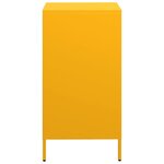 vidaXL Buffet jaune moutarde 35x39x73 5 cm acier laminé à froid