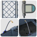 vidaXL Pots de jardin Gris 120 x 120 x 126 cm Acier