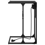 vidaXL Cabinet de chevet Chêne noir 41 5 x 26 x 60 5 cm