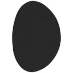 vidaXL Tapis Noir 160 x 230 cm Polyester
