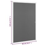 vidaXL Moustiquaire pour fenêtres Marron 80x120 cm