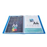 Protège-documents A4 Polypro 10 pochettes 20 vues Bleu EXACOMPTA