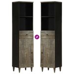 vidaXL Ensemble de meubles de salle de bain 3 Pièces bois manguier massif