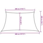 vidaXL Voile d'ombrage 160 g/m² trapèze orange 3/4x2 m PEHD