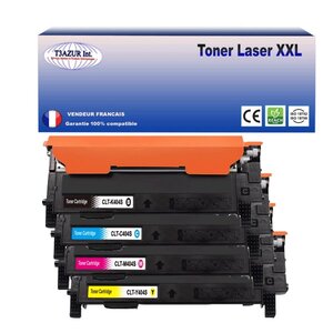 4 Toners  compatibles avec Samsung CLT-404S pour Samsung XPress C480 (Noire + Couleur) - T3AZUR