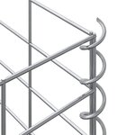 vidaXL Lits surélevés en gabion 3 Pièces 30x30x150 cm Fer