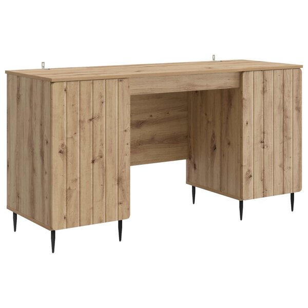 vidaXL Bureau Chêne artisanal 142 5 x 50 x 75 cm Bois d'ingénierie