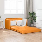 vidaXL Canapé lit 2 en 1 jaune foncé 124x71x78 cm