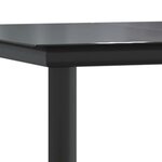 vidaXL Ensemble à manger jardin coussins 7Pièces marron poly rotin verre