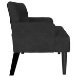 vidaXL Banc Chesterfield Noir 112 x 65.5 x 75 cm Velours